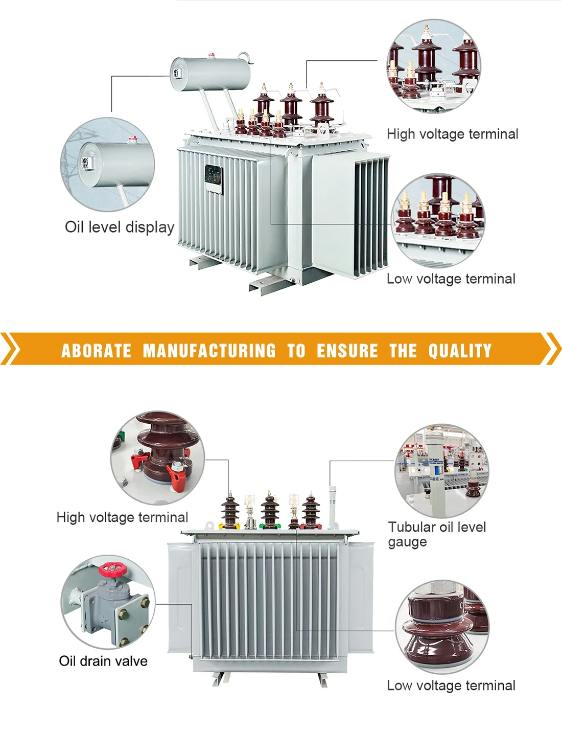 Three Phase Outdoor Power Distribution Transformer